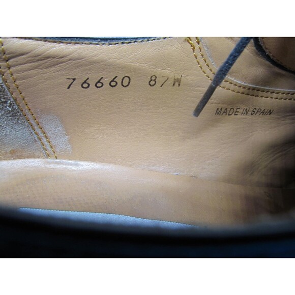 Mezlan Fiore Mens Black Leather Split Toe Derbys Size US 9.5 D Made In Spain - Picture 10 of 16